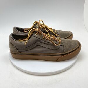 Vans Old Skool Mens 8.5 Brown Athletic Skate Walking Suede Shoes Sneakers 751505